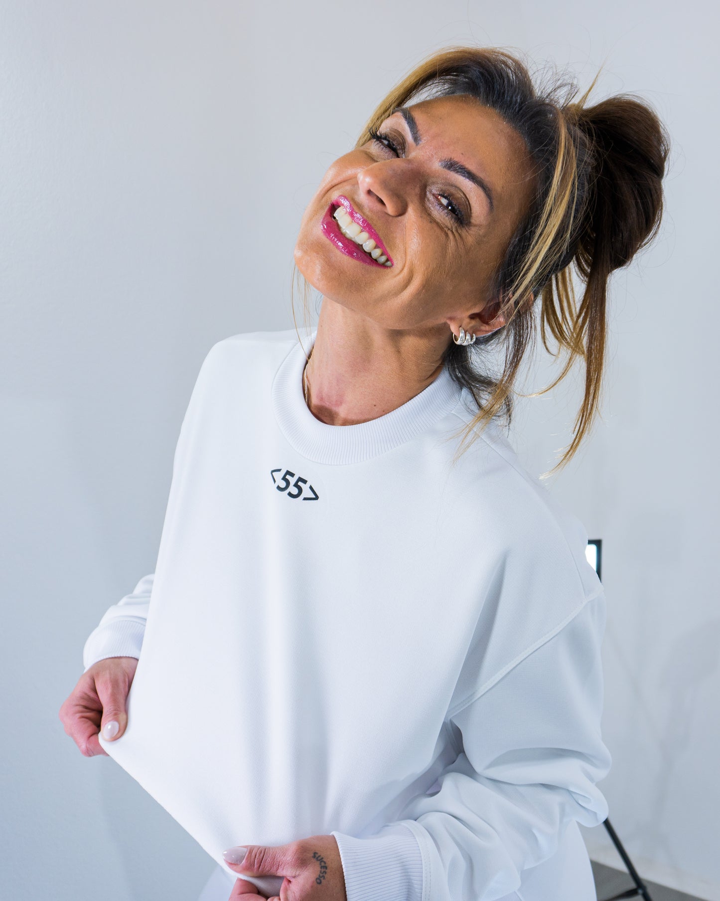 Moletom Cropped Chill 55 - White