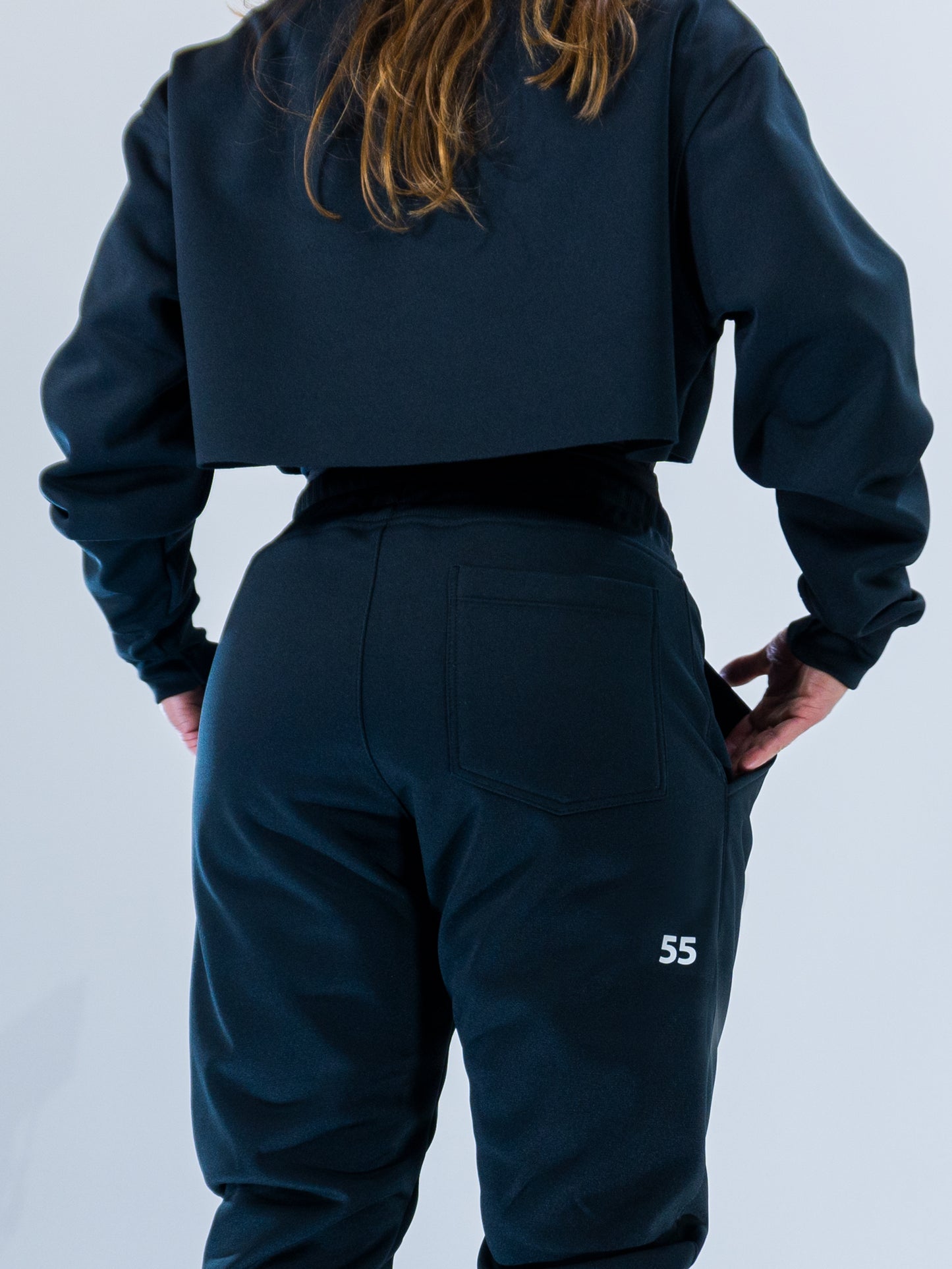 Moletom Cropped Chill 55 - Blck