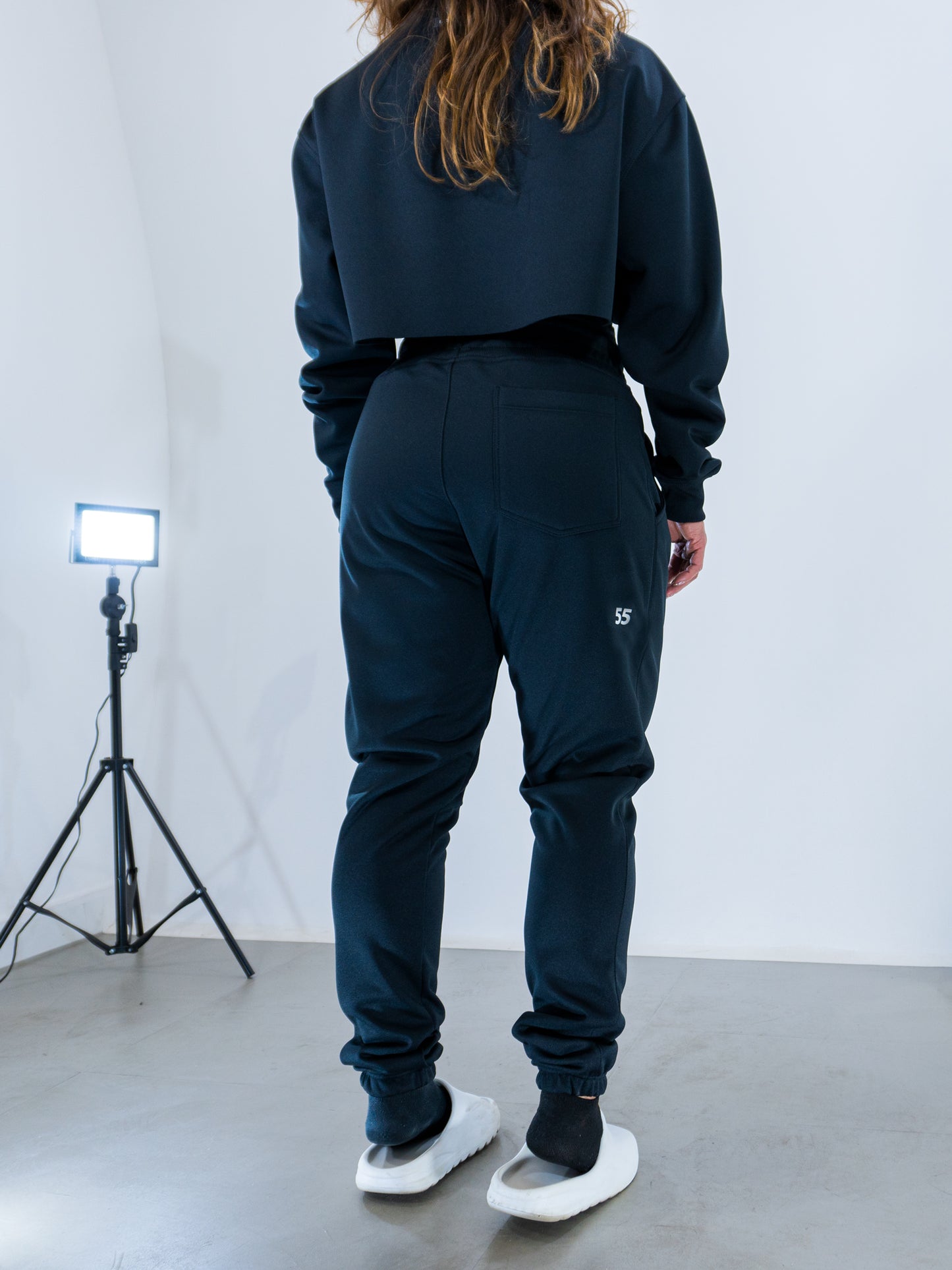 Moletom Cropped Chill 55 - Blck