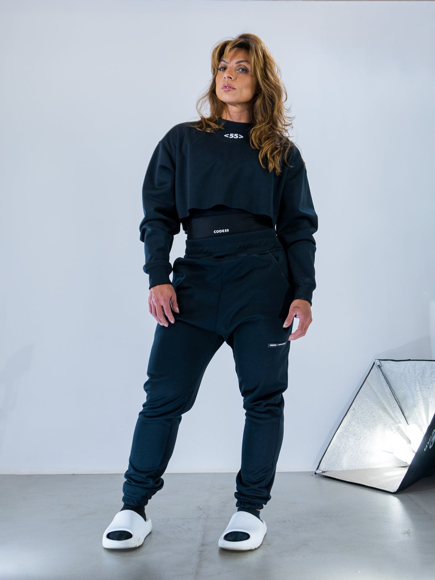 Moletom Cropped Chill 55 - Blck